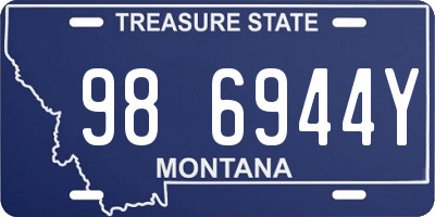 MT license plate 986944Y
