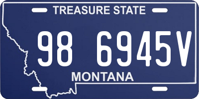 MT license plate 986945V