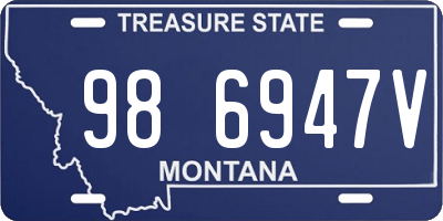 MT license plate 986947V