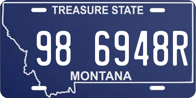 MT license plate 986948R