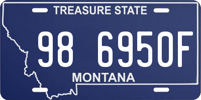 MT license plate 986950F