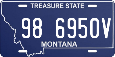 MT license plate 986950V