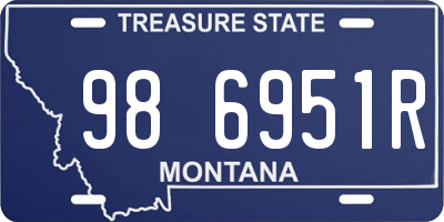 MT license plate 986951R