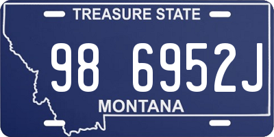 MT license plate 986952J