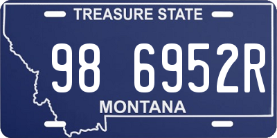 MT license plate 986952R