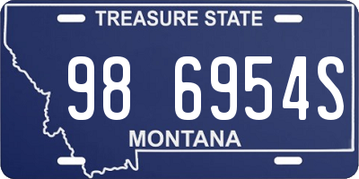 MT license plate 986954S