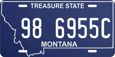 MT license plate 986955C