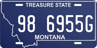 MT license plate 986955G