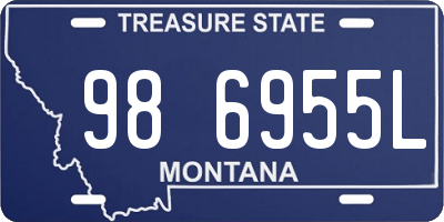 MT license plate 986955L