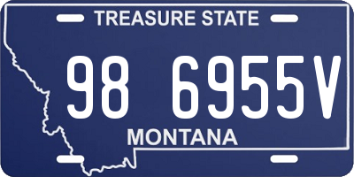 MT license plate 986955V