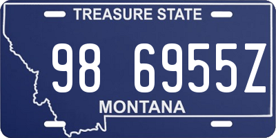 MT license plate 986955Z