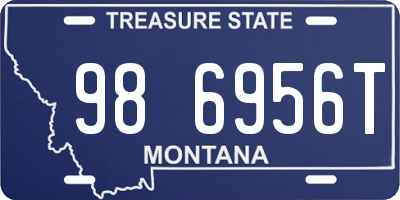 MT license plate 986956T