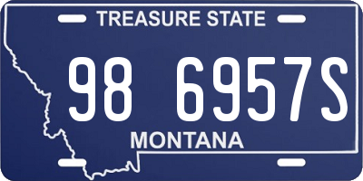 MT license plate 986957S