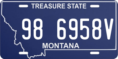 MT license plate 986958V