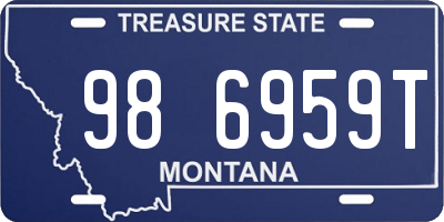 MT license plate 986959T