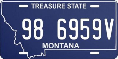 MT license plate 986959V
