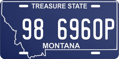 MT license plate 986960P