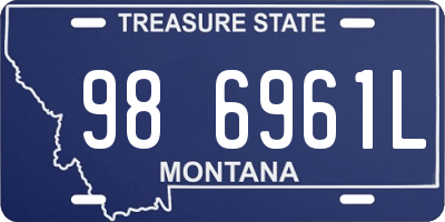 MT license plate 986961L