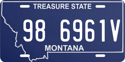 MT license plate 986961V