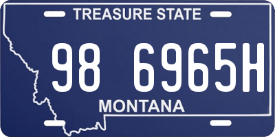 MT license plate 986965H