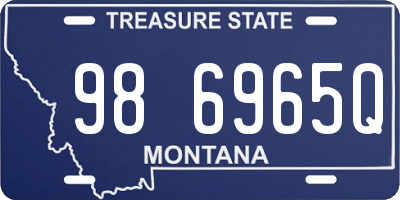 MT license plate 986965Q