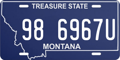 MT license plate 986967U