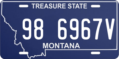 MT license plate 986967V