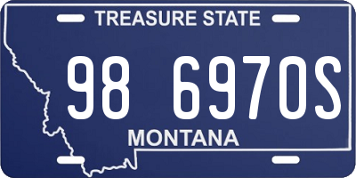 MT license plate 986970S