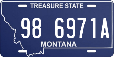 MT license plate 986971A