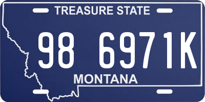 MT license plate 986971K