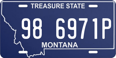 MT license plate 986971P