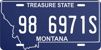 MT license plate 986971S