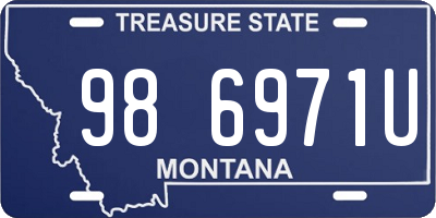 MT license plate 986971U