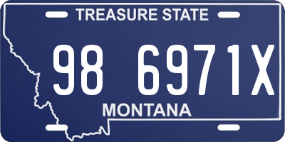 MT license plate 986971X