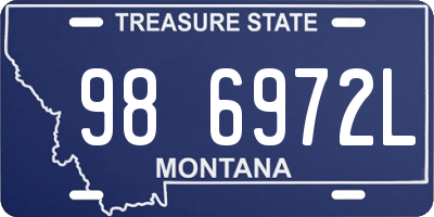 MT license plate 986972L