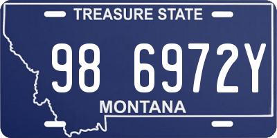 MT license plate 986972Y