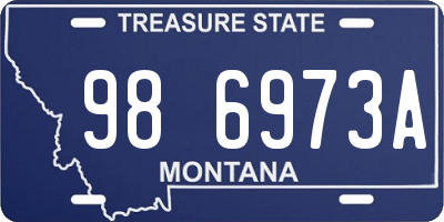 MT license plate 986973A