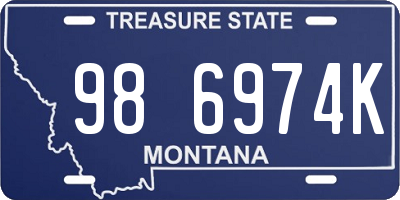 MT license plate 986974K