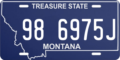 MT license plate 986975J