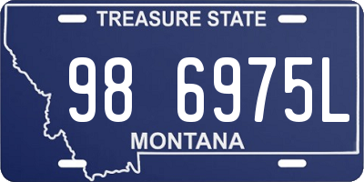 MT license plate 986975L