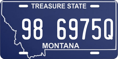MT license plate 986975Q