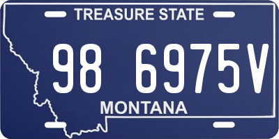 MT license plate 986975V