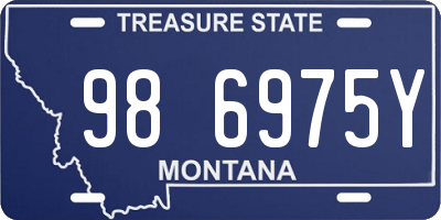 MT license plate 986975Y