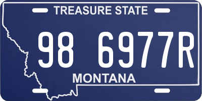 MT license plate 986977R