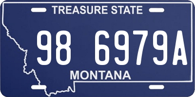 MT license plate 986979A