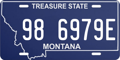 MT license plate 986979E