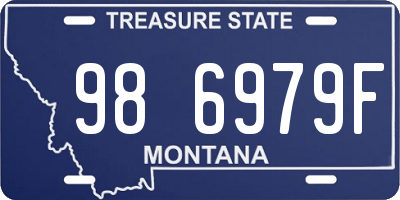 MT license plate 986979F