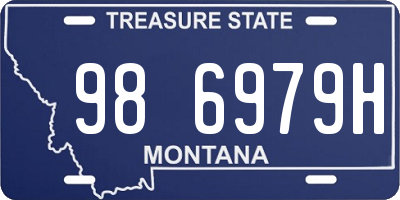 MT license plate 986979H