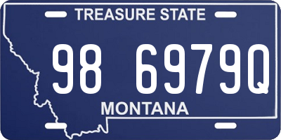MT license plate 986979Q