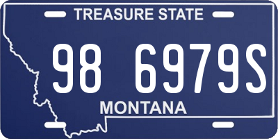MT license plate 986979S
